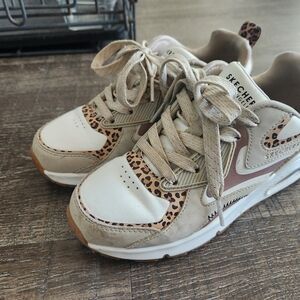 Skechers Kids' Beige and White Sneakers